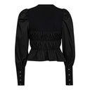 Co Couture MerciaCC Mix Bustier Blouse Black - J BY J Fashion