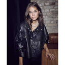 Co Couture PhoebeCC Leather Box Jacket Black - J BY J Fashion