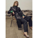 Co Couture PhoebeCC Leather Wrap Trench Black - J BY J Fashion