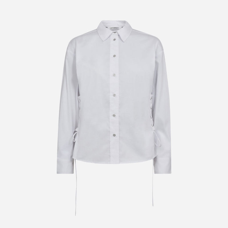 Co Couture PoppyCC Eyelet Tie Shirt White