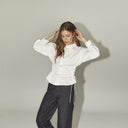 Co Couture PoppyCC Eyelet Tie Shirt White