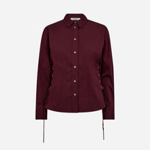 Co Couture PoppyCC Eyelet Tie Shirt Winered
