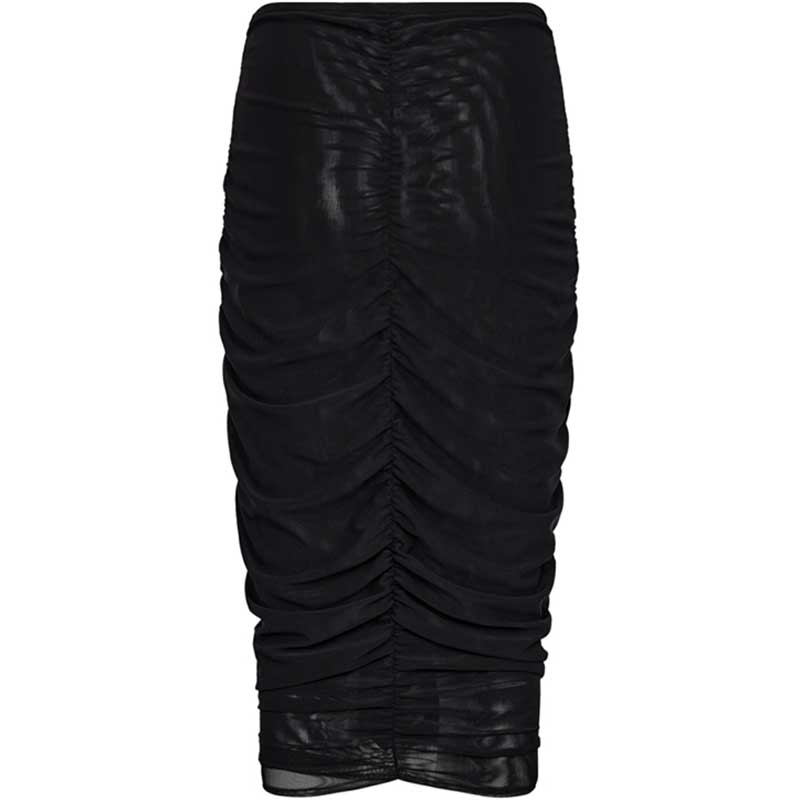 Co Couture ReaganCC Ruched Skirt Black - J BY J Fashion