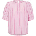 Co Couture RosalinaCC Stripe SS Blouse Pale Pink