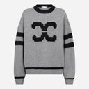 Co Couture RowCC Coco Logo Knit Light Grey