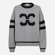 Co Couture RowCC Coco Logo Knit Light Grey