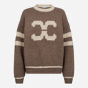 Co Couture RowCC Coco Logo Knit Walnut