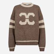Co Couture RowCC Coco Logo Knit Walnut