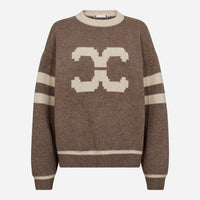Co Couture RowCC Coco Logo Knit Walnut