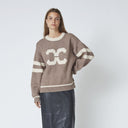 Co Couture RowCC Coco Logo Knit Walnut