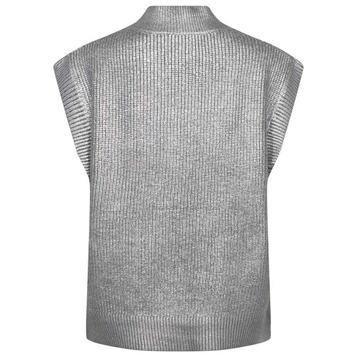 Co Couture RowCC Foil Knit Vest Sølv
