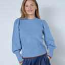 Co Couture RowCC O-Puff Knit Blue