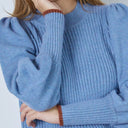 Co Couture RowCC O-Puff Knit Blue
