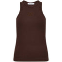 Co Couture SaharaCC Embroidery Tank Top Mocca