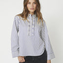 Co Couture SamsonCC Stripe Fill Shirt Navy
