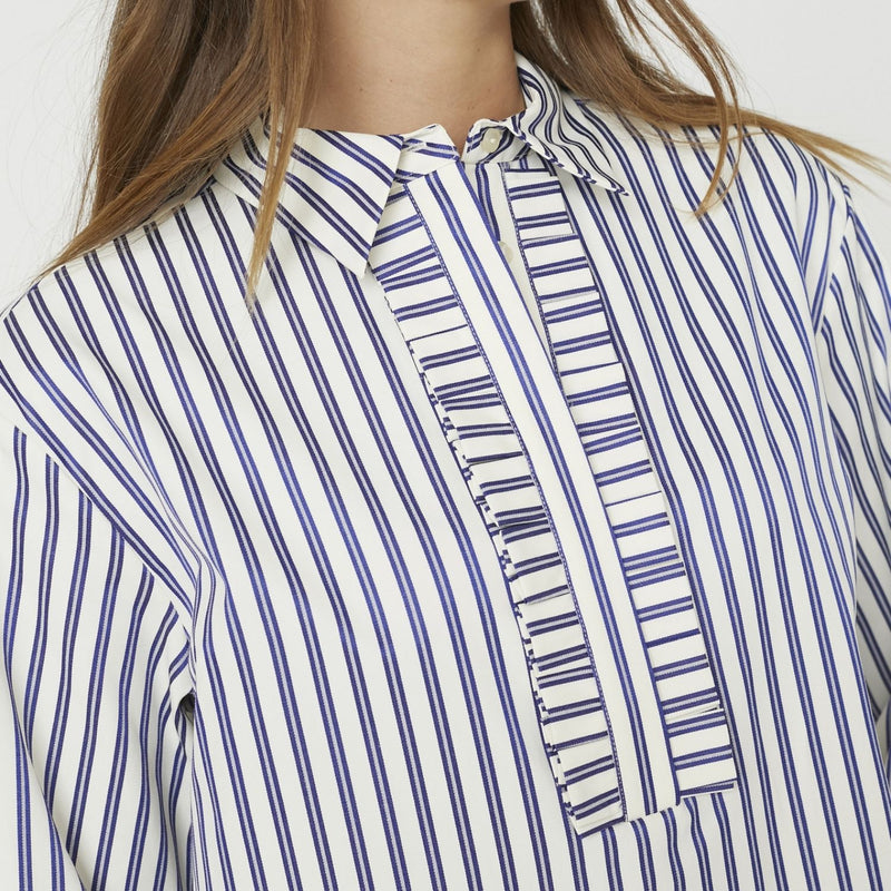 Co Couture SamsonCC Stripe Fill Shirt Navy
