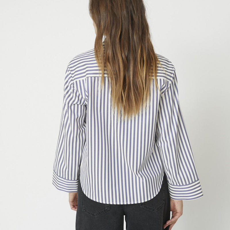 Co Couture SamsonCC Stripe Fill Shirt Navy