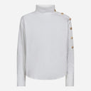 Co Couture SannaCC Asym Button Blouse White