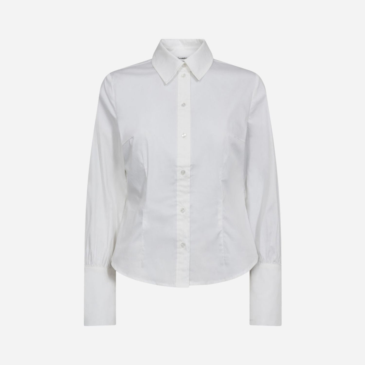 Co Couture SannaCC Pearl Cuff Shirt White