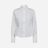 Co Couture SannaCC Pearl Cuff Shirt White