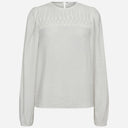 Co Couture ShinaCC Pintuck Blouse Off White