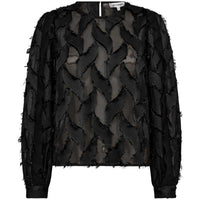 Co Couture SylvieCC Structure Blouse Black - J BY J Fashion
