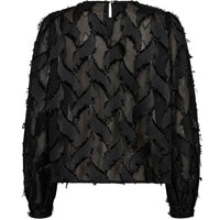 Co Couture SylvieCC Structure Blouse Black - J BY J Fashion