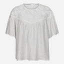 Co Couture TassyCC Flower SS Blouse White - J BY J Fashion