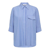 Co Couture TeaCC Stripe SS Shirt Blue