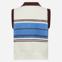 Co Couture ToryCC Stripe Zip Vest Off White