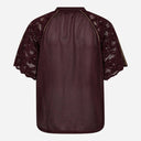 Co Couture TreyCC Lace Tee Walnut