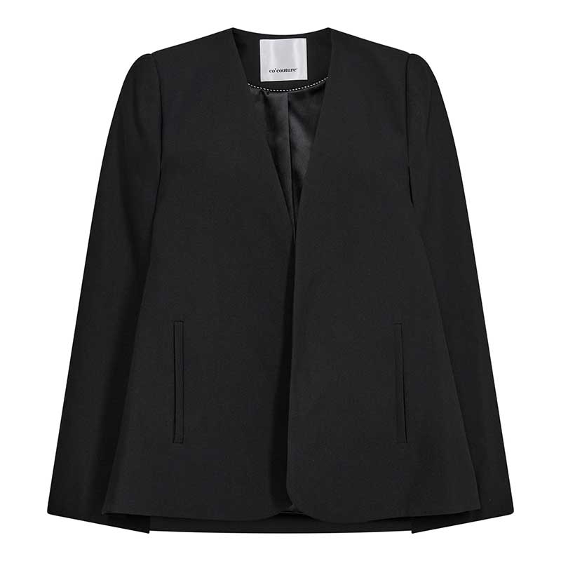 Co Couture VolaCC Cape Blazer Sort