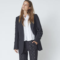 Co Couture VolaCC Eyelet Blazer Black
