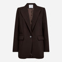 Co Couture VolaCC Single Oversize Blazer Dark Brown