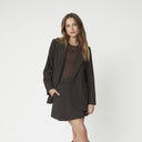 Co Couture VolaCC Single Oversize Blazer Dark Brown