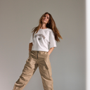 Co Couture ZengaCC Tee O-Neck WhiteWalnut