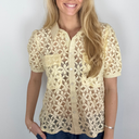 Continue Charlotte Lace SS Light Yellow