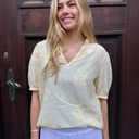Continue Emma SS Blouse Yellow