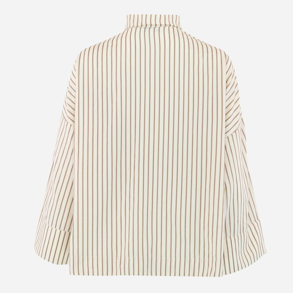 Continue Klara L/S Shirt Brown Stripe