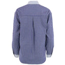 Continue Mary Shirt Blue Stripe W. Stripe Constrast - J BY J Fashion