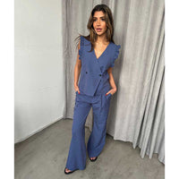 Continue Roberta Stripe Pant Blue Stripe