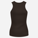 Copenhagen Muse Siv Ribbed top i brun-4