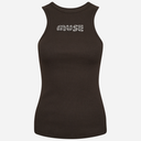 Copenhagen Muse CMSiv-TO Ribbed Jersey Top W. Logo Deco Mulch
