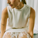 Copenhagen Muse CMTenley Lace Mix Dress Jet Stream