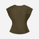 Copenhagen Muse CMTenna Waistcoat Ivy Green Melange