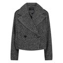 Copenhagen Muse CMElizzabeth Coat Black W. Off White - J BY J Fashion