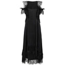Copenhagen Muse CMMarta Long Dress With Frill Black