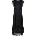 Copenhagen Muse CMMarta Long Dress With Frill Black