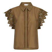 Copenhagen Muse CMMolly Shirt With Lace Military Olive