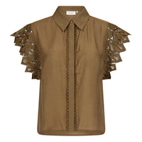 Copenhagen Muse CMMolly Shirt With Lace Military Olive